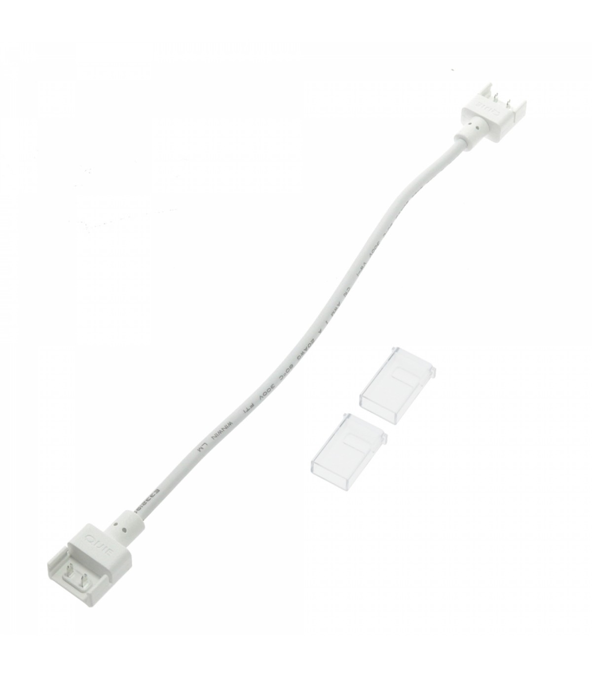 Conector Intermedio Con Cable Para Tira Led Ip68 10Mm Out 8Mm In 2Pin