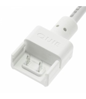 Conector Intermedio Con Cable Para Tira Led Ip68 10Mm Out 8Mm In 2Pin