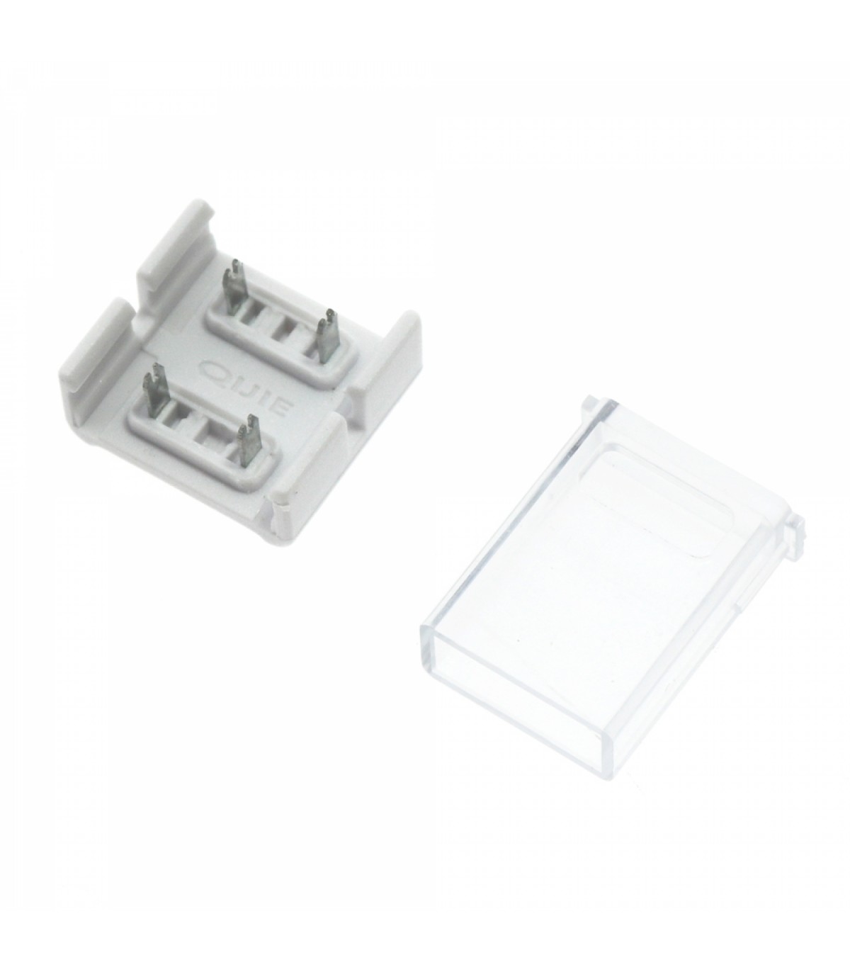 Conector Intermedio Para Tira Led Ip68 12Mm Out 10Mm In 2Pin
