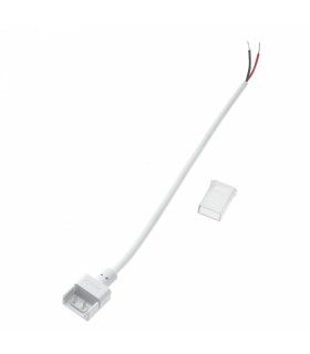 Conector de Inicio Para Tira Led Ip68 10Mm Out 8Mm In 2Pin