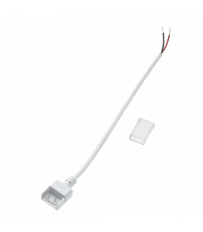Conector de Inicio Para Tira Led Ip68 10Mm Out 8Mm In 2Pin