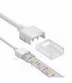 Conector de Inicio Para Tira Led Ip68 10Mm Out 8Mm In 2Pin
