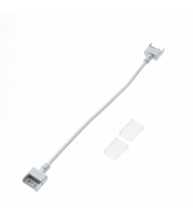 Conector Intermedio Con Cable Para Tira Led Ip68 12Mm Out 10Mm In 2Pin