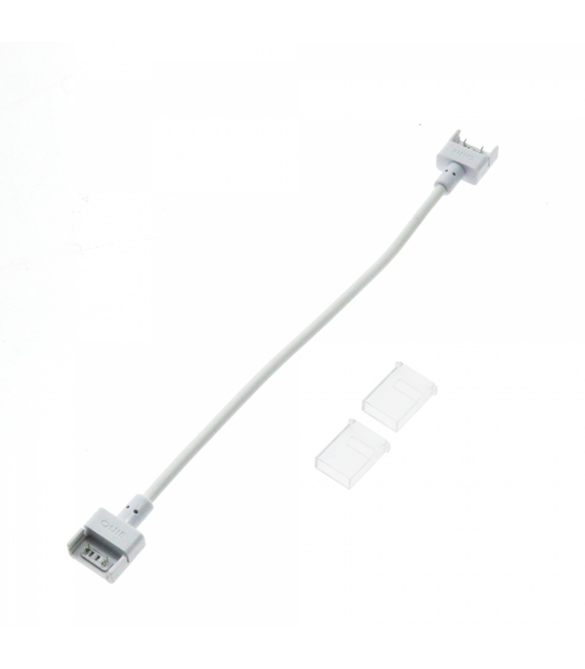 Conector Intermedio Con Cable Para Tira Led Ip68 12Mm Out 10Mm In 2Pin