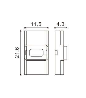 Conector Ultramini Para Tira 10Mm 12V/24V Monocolor