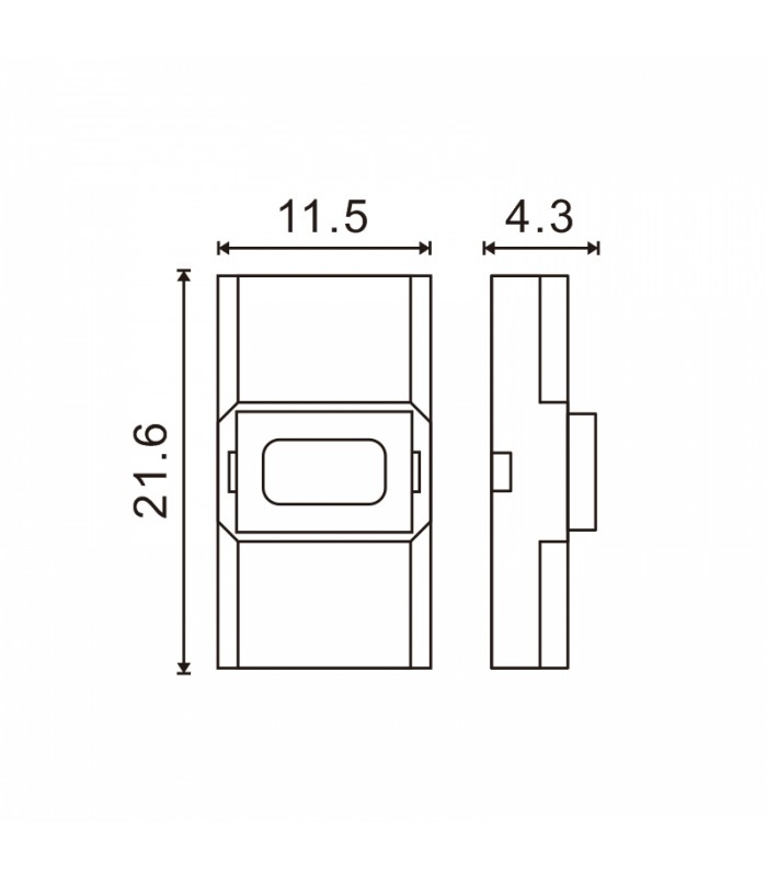 Conector Ultramini Para Tira 10Mm 12V/24V Monocolor