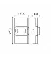 Conector Ultramini Para Tira 10Mm 12V/24V Monocolor