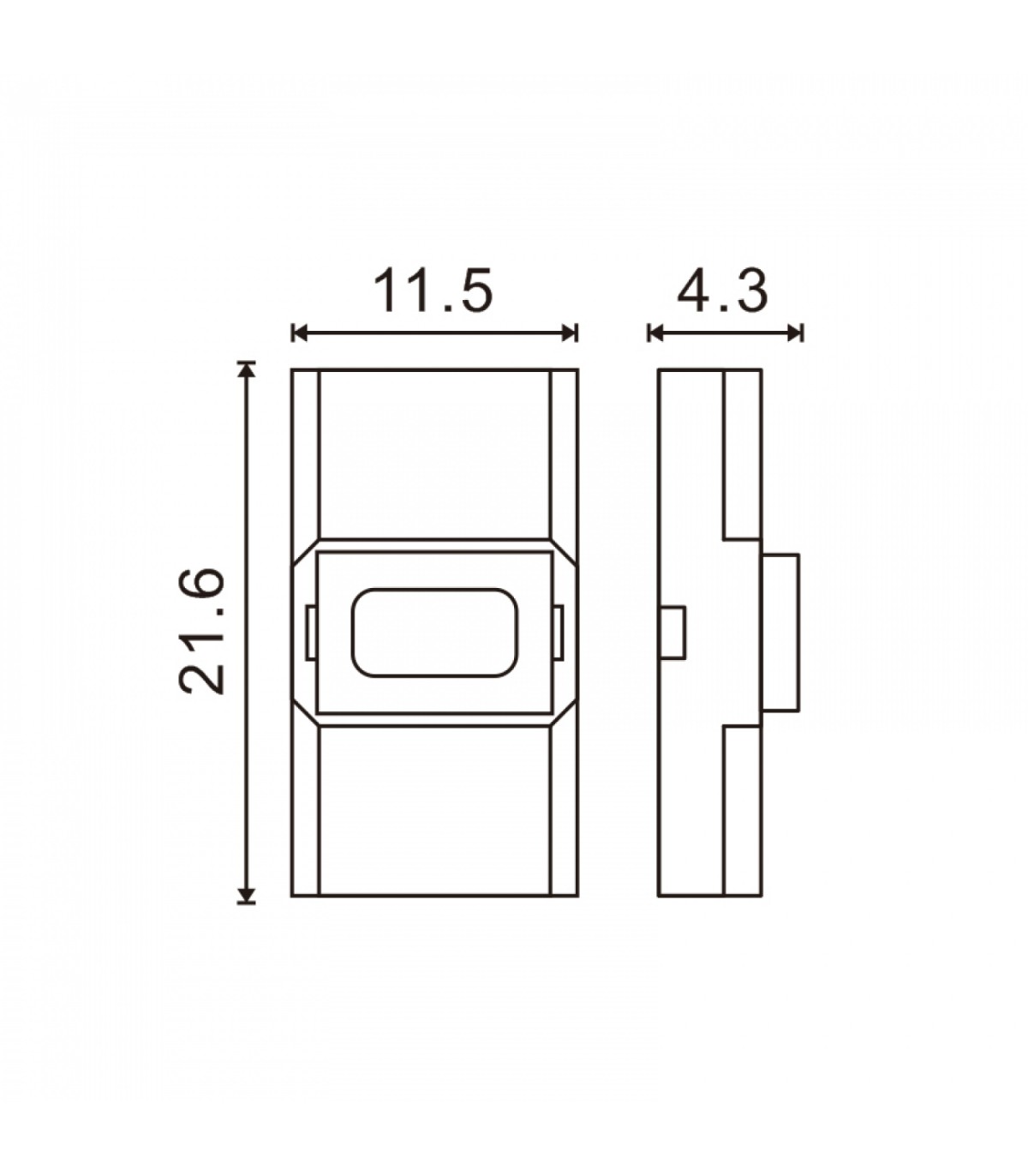 Conector Ultramini Para Tira 10Mm 12V/24V Monocolor