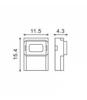 Conector Ultramini Para Tira 10Mm 12V/24V Monocolor A Cable de 2 Hilos