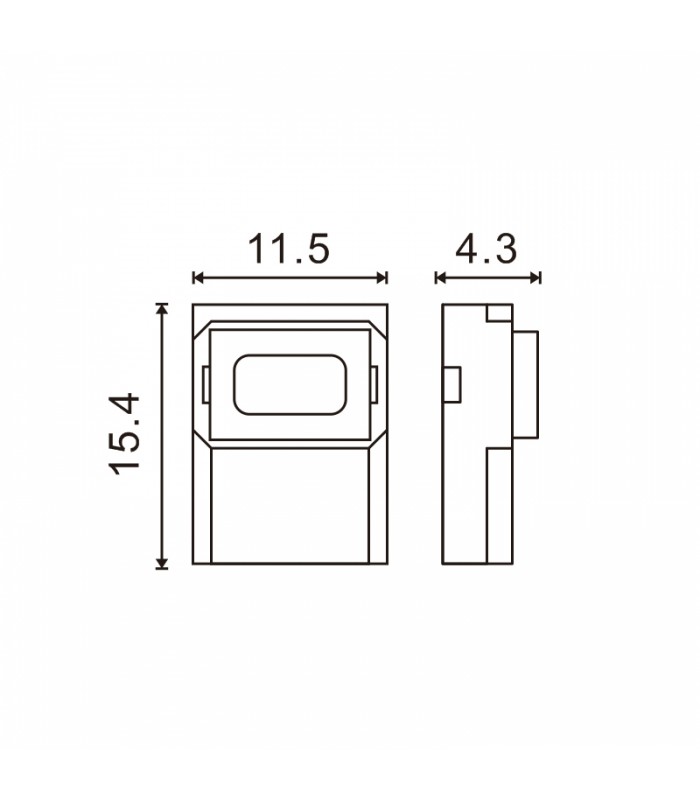 Conector Ultramini Para Tira 10Mm 12V/24V Monocolor A Cable de 2 Hilos