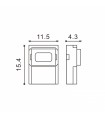 Conector Ultramini Para Tira 10Mm 12V/24V Monocolor A Cable de 2 Hilos