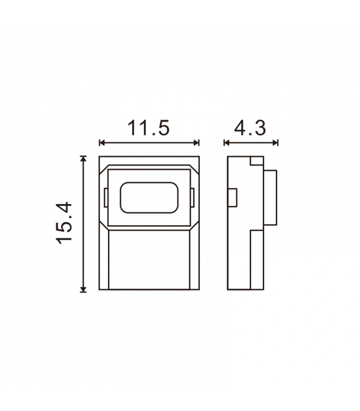 Conector Ultramini Para Tira 10Mm 12V/24V Monocolor A Cable de 2 Hilos