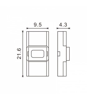 Conector Ultramini Para Tira 8Mm 12V/24V Monocolor