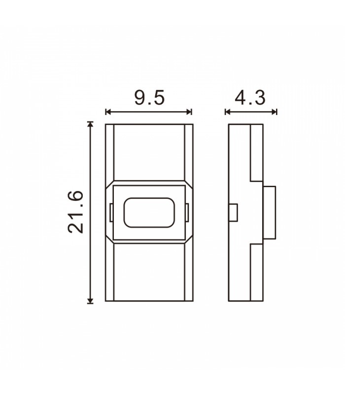Conector Ultramini Para Tira 8Mm 12V/24V Monocolor