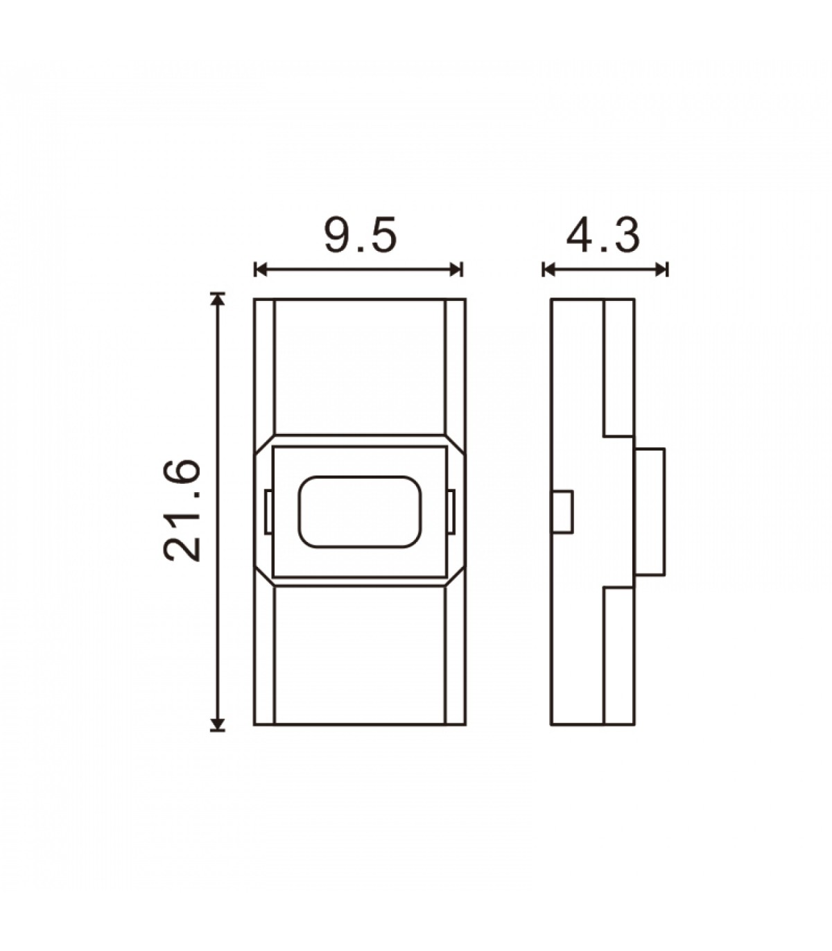 Conector Ultramini Para Tira 8Mm 12V/24V Monocolor