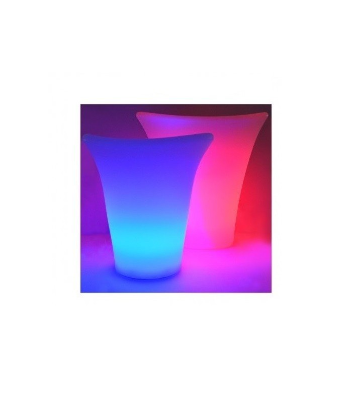 Cubitera Grande LED RGB recargable con control remoto. IP54 IK08