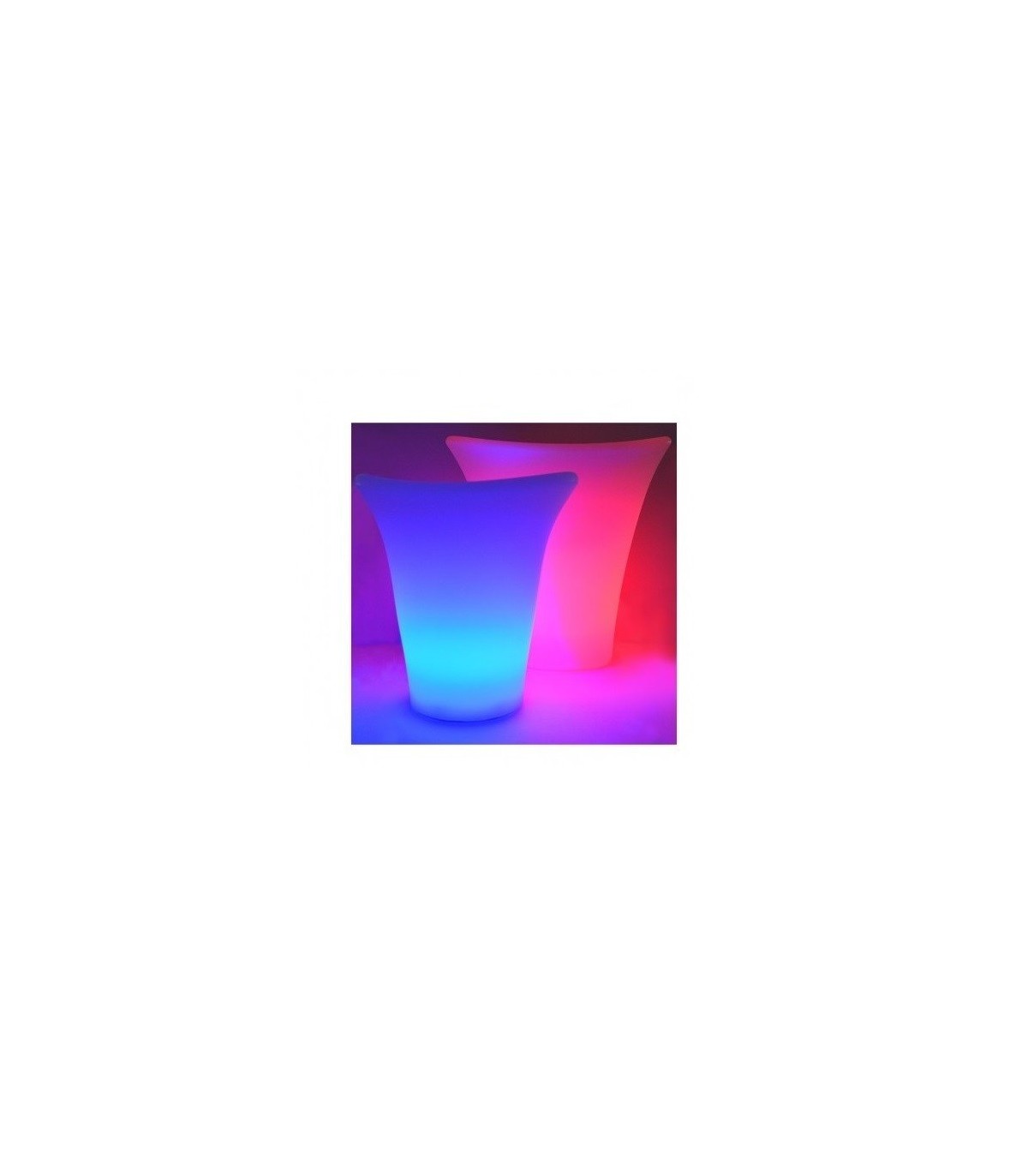 Cubitera Grande LED RGB recargable con control remoto. IP54 IK08
