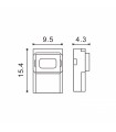 Conector Ultramini Para Tira 8Mm 12V/24V Monocolor A Cable de 2 Hilos