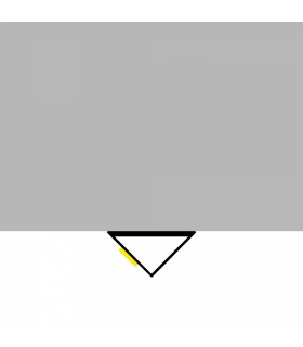 Perfil de Aluminio Triangular -2 Metros-