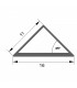 Perfil de Aluminio Triangular -2 Metros-
