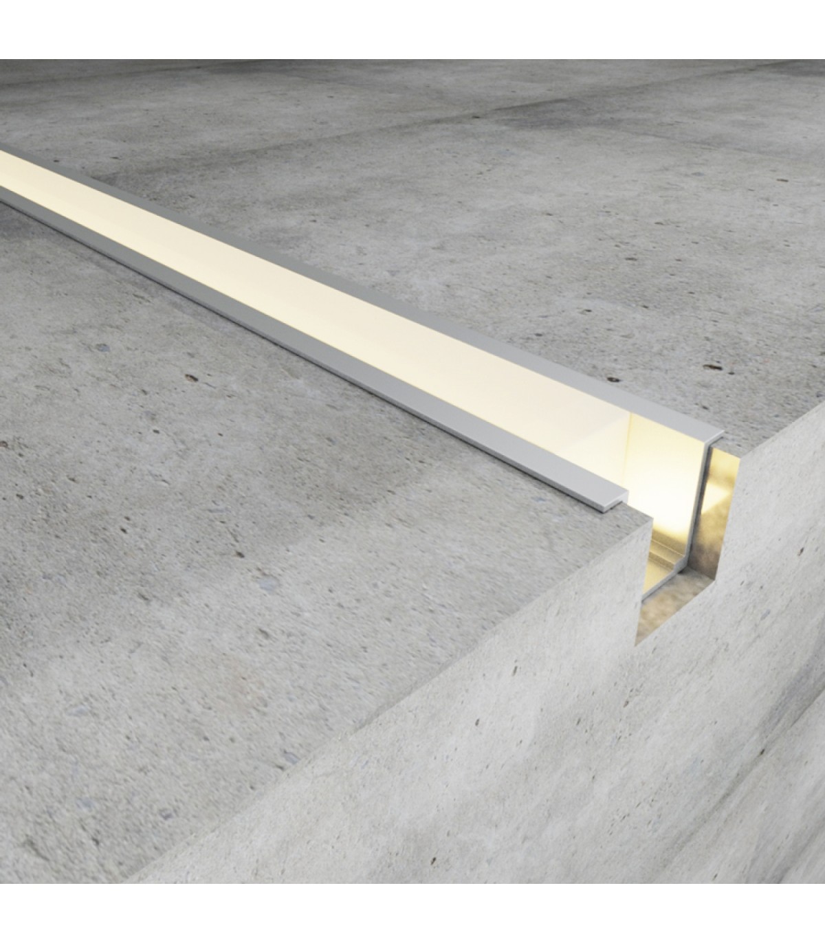 Perfil de Aluminio Con Alas Para Neón Led 24V/220V -2 Metros-
