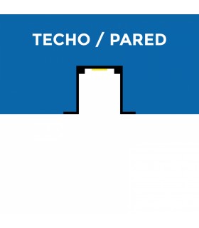Perfil de Aluminio Con Alas Para Neón Led 24V/220V -2 Metros-