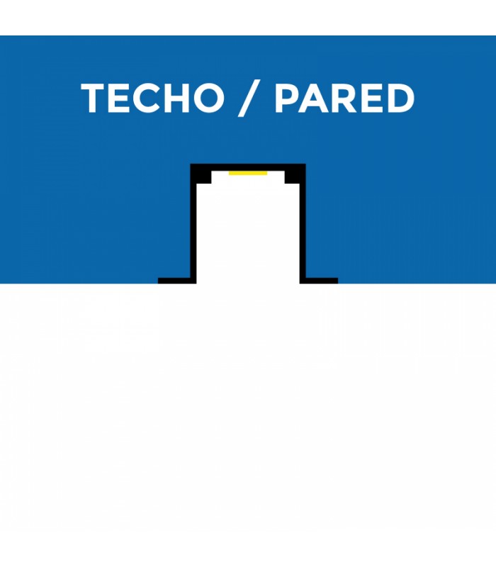Perfil de Aluminio Con Alas Para Neón Led 24V/220V -2 Metros-