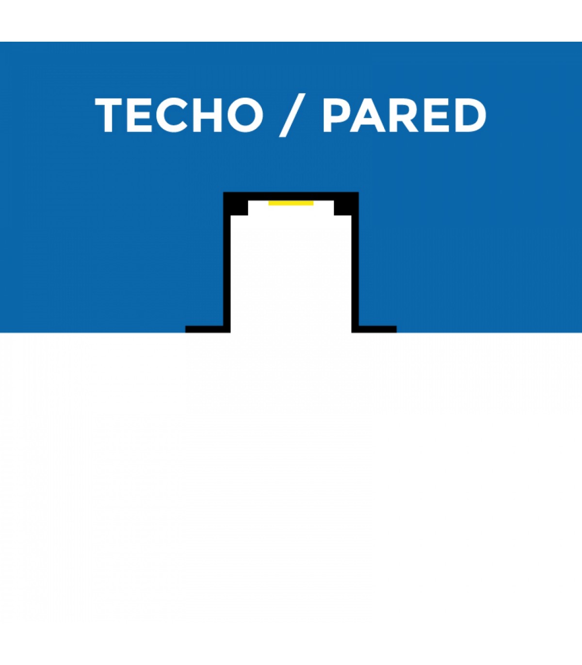 Perfil de Aluminio Con Alas Para Neón Led 24V/220V -2 Metros-