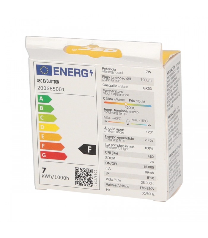 Bombilla Led 7W 700LM Gx53