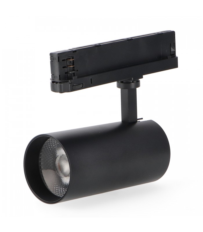Foco Carril Trifásico MILAN 30W 2700Lm 36º Negro