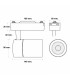 Foco Carril Monofásico CLEAN 30W 3000LM 24-60º Blanco CCT