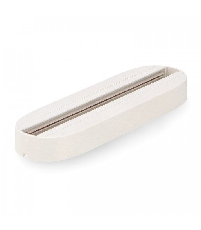 Base De Superficie Con Carril Monofásico Blanco
