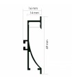 Perfil Aluminio Swinsuit Empotrar -2 Metros-