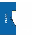 Perfil Aluminio Swinsuit Empotrar -2 Metros-