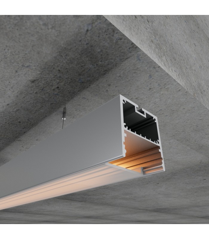 Perfil de Aluminio VICTSING Superficie/Colgante -2 Metros-