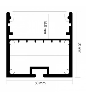 Perfil de Aluminio VICTSING Superficie/Colgante -2 Metros-