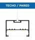 Perfil de Aluminio VICTSING Superficie/Colgante -2 Metros-