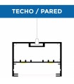Perfil de Aluminio VICTSING Superficie/Colgante -2 Metros-