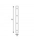 Conector Plano En Línea para Perfil Aluminio
