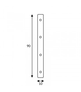 Conector Plano En Línea para Perfil Aluminio