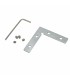 Conector Plano En Esquina para Perfil Aluminio