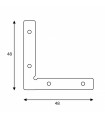 Conector Plano En Esquina para Perfil Aluminio