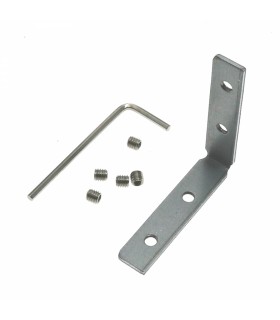 Conector Plano En Esquina Vertical para Perfil Aluminio
