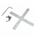 Conector Plano En X para Perfil Aluminio