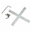Conector Plano En X para Perfil Aluminio