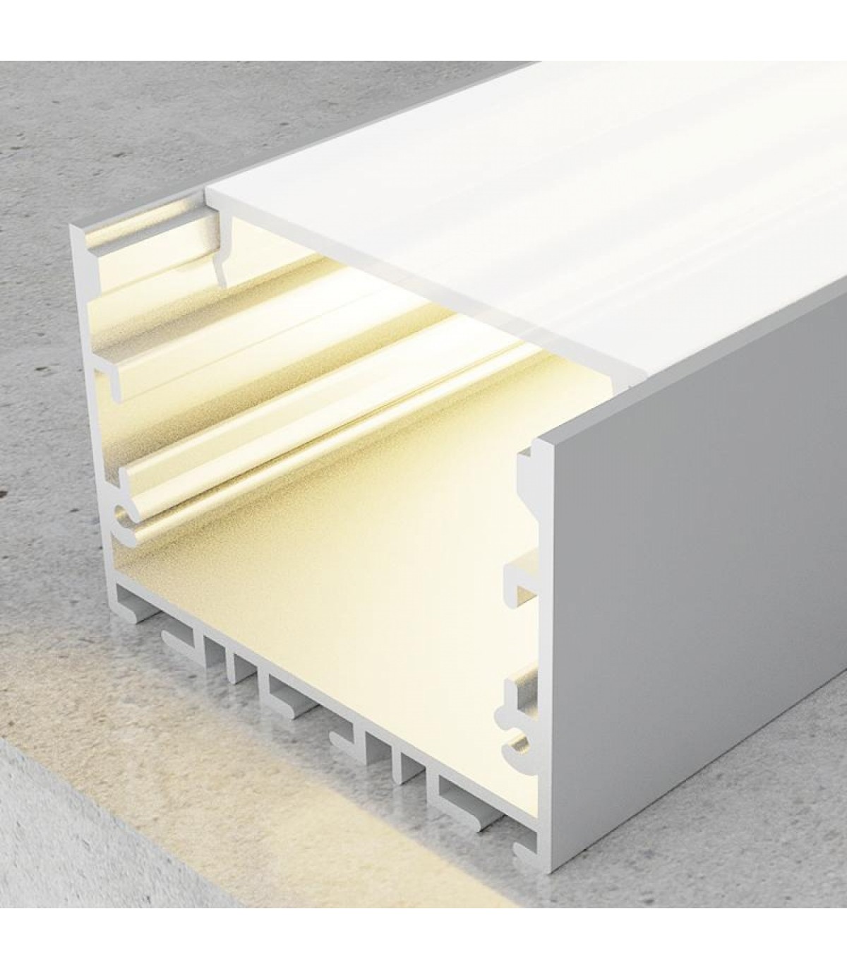 Perfil de Aluminio NING Superficie/Colgante -2 Metros-
