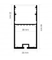 Perfil de Aluminio FINT Superficie/Colgante -2 Metros-