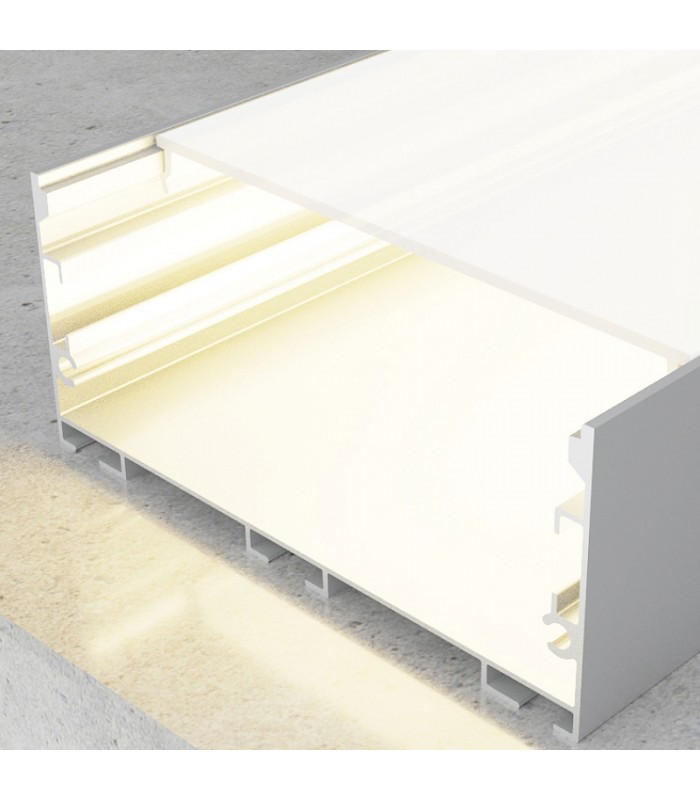 Perfil de Aluminio SANTMIG Superficie/Colgante -2 Metros-