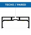 Perfil de Aluminio SANTMIG Superficie/Colgante -2 Metros-