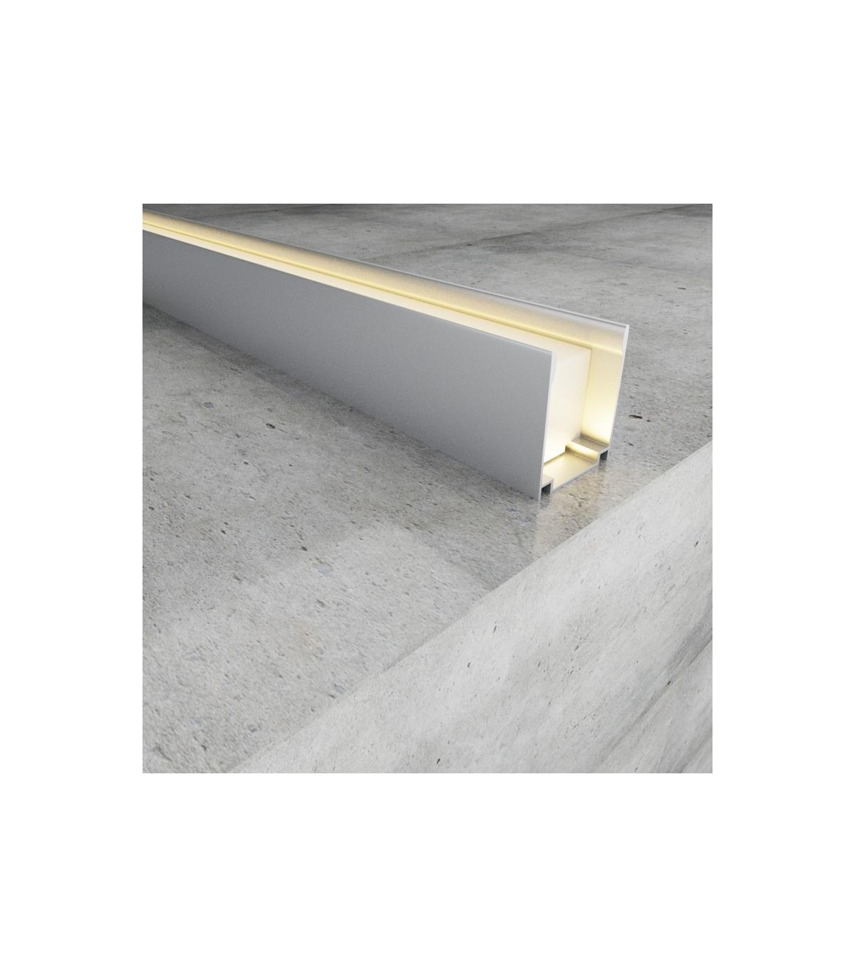 Perfil de Aluminio Para NEON Led -2 Metros-